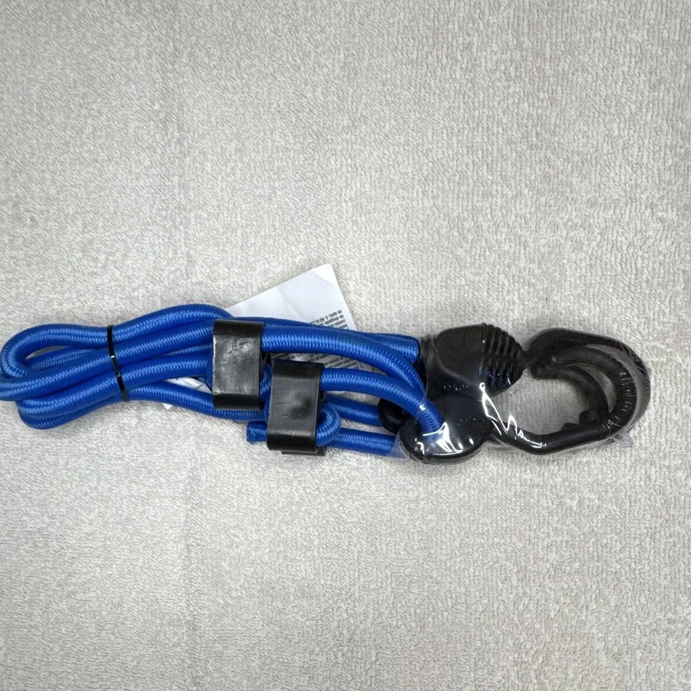 HDX Adjustable Bungee Cords 24 in Blue Plastic Hooks, 2 Pack